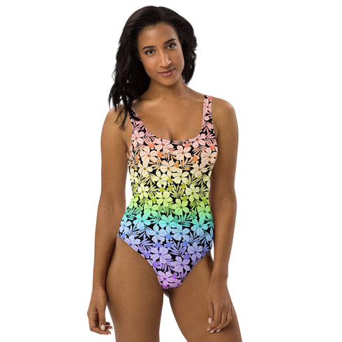 LGBTQ Rainbow Pride Aloha One-Piece Swimsuit